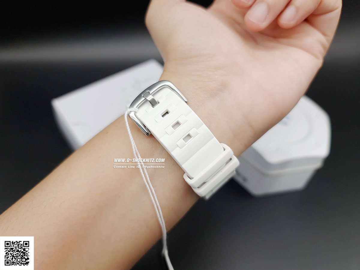 CASIO BABY-G นาฬิกาข้อมือ นาฬิกากันน้ำ นาฬิกาของแท้ ประกันศูนย์ CMG 1 ปี รุ่น BGA-150FL-7A นาฬิกาสีขาว
