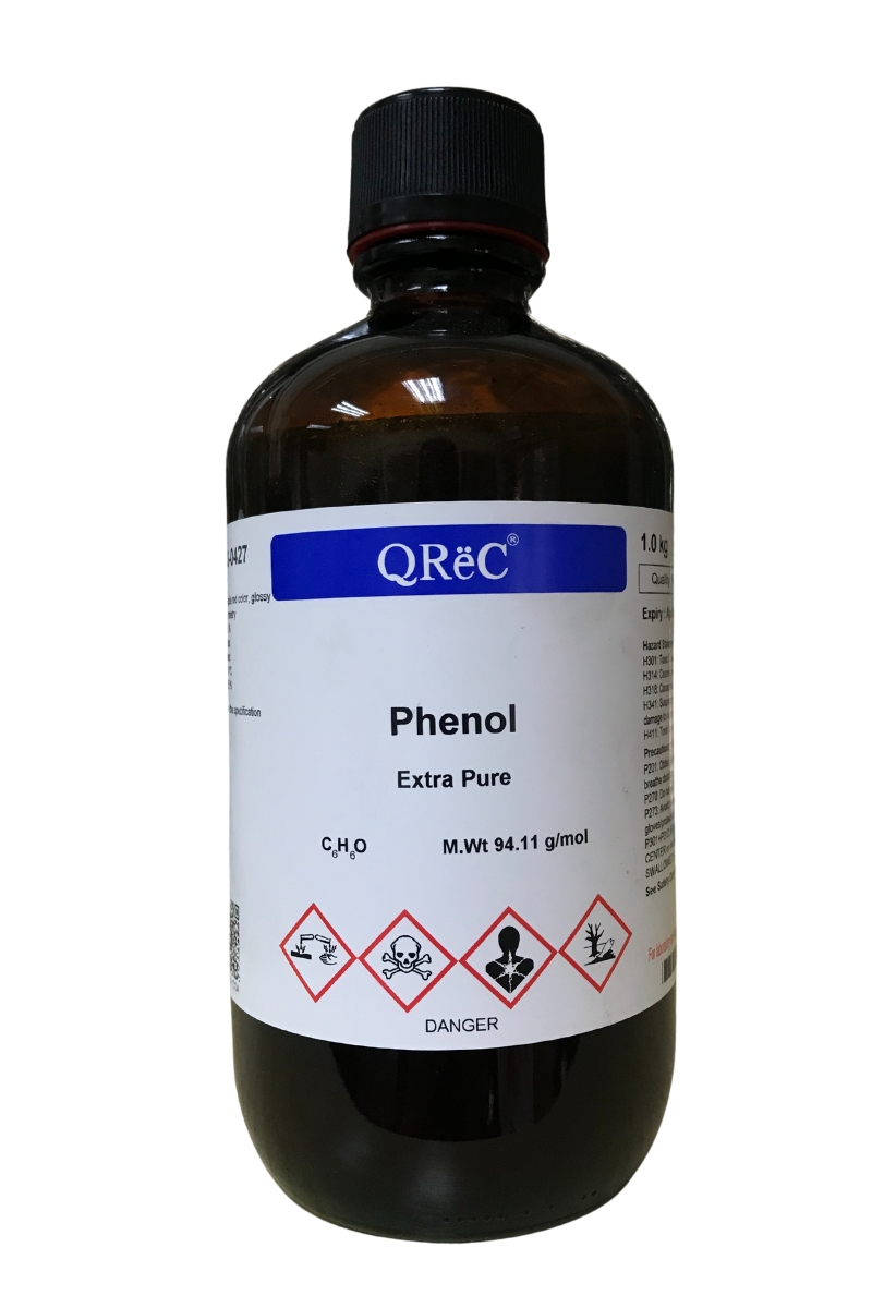 Phenol 98%, Extra pure 1 Kg. QReC™