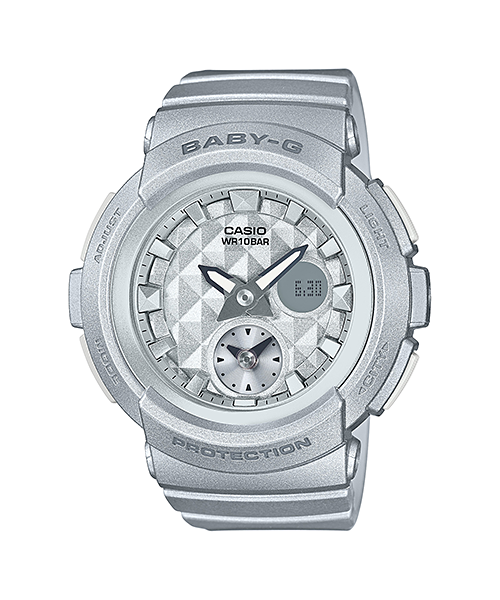 CASIO MID YEAR SALE BABY-G พร้อมส่ง นาฬิกาข้อมือ นาฬิกากันน้ำ นาฬิกาของแท้ ประกันศูนย์ CMG 1 ปี รุ่น BGA-195-8A นาฬิกาสีเทา