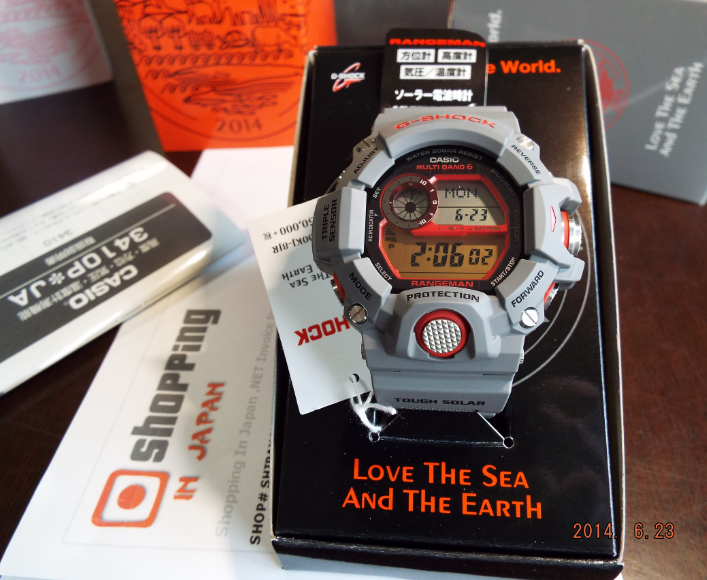 CASIO G-SHOCK นาฬิกาข้อมือ นาฬิกากันน้ำ นาฬิกาของแท้ ประกันศูนย์ CMG 1 ปี รุ่น GW-9400KJ-8J นาฬิกาสีเทา