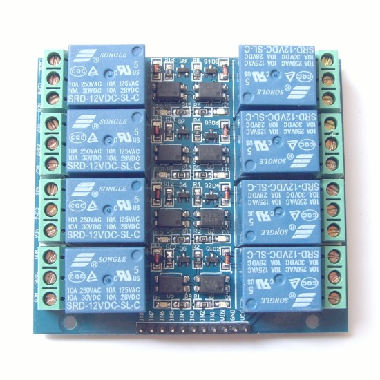 8 Channel Relay (10A) with Optocoupler Module 5V Relay Active Low