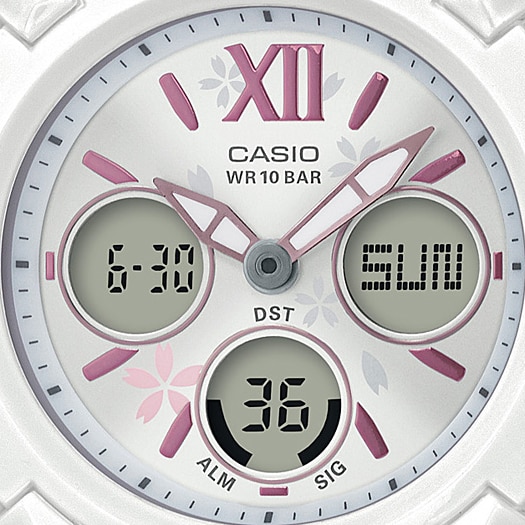 CASIO BABY-G นาฬิกาข้อมือ นาฬิกากันน้ำ นาฬิกาของแท้ ประกันศูนย์ CMG 1 ปี รุ่น BGA-110BL-7B นาฬิกาสีขาว