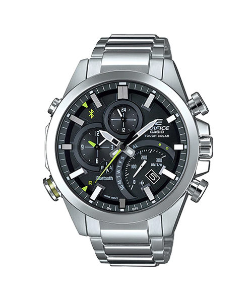 CASIO EDIFICE นาฬิกาข้อมือ นาฬิกากันน้ำ นาฬิกาของแท้ ประกันศูนย์ CMG 1 ปี รุ่น EQB-500D-1A นาฬิกาสีเงิน