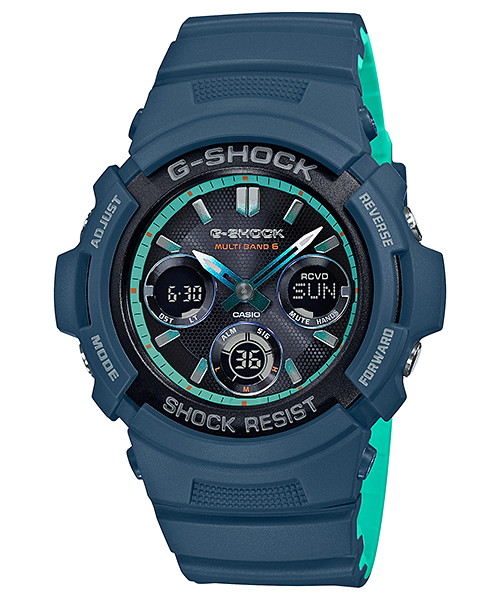 CASIO G-SHOCK นาฬิกาข้อมือ นาฬิกากันน้ำ นาฬิกาของแท้ ประกันศูนย์ CMG 1 ปี รุ่น AWG-M100SCC-2A นาฬิกาสีเขียว