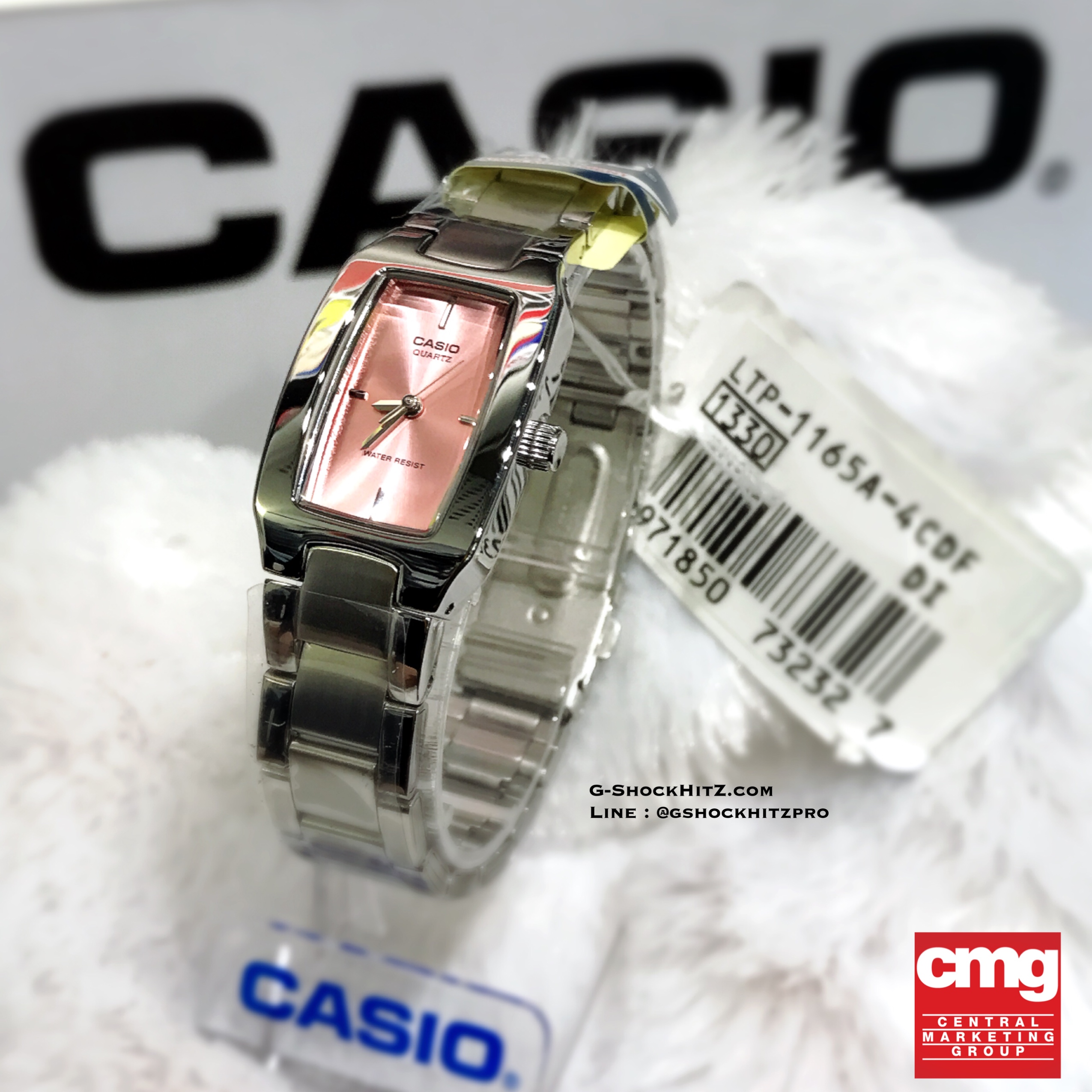 CASIO MID YEAR SALE นาฬิกาคาสิโอ พร้อมส่ง นาฬิกาข้อมือ นาฬิกากันน้ำ นาฬิกาของแท้ BTS ประกันศูนย์ CMG 1 ปี รุ่น LTP-1165A-4C นาฬิกาสีเงิน