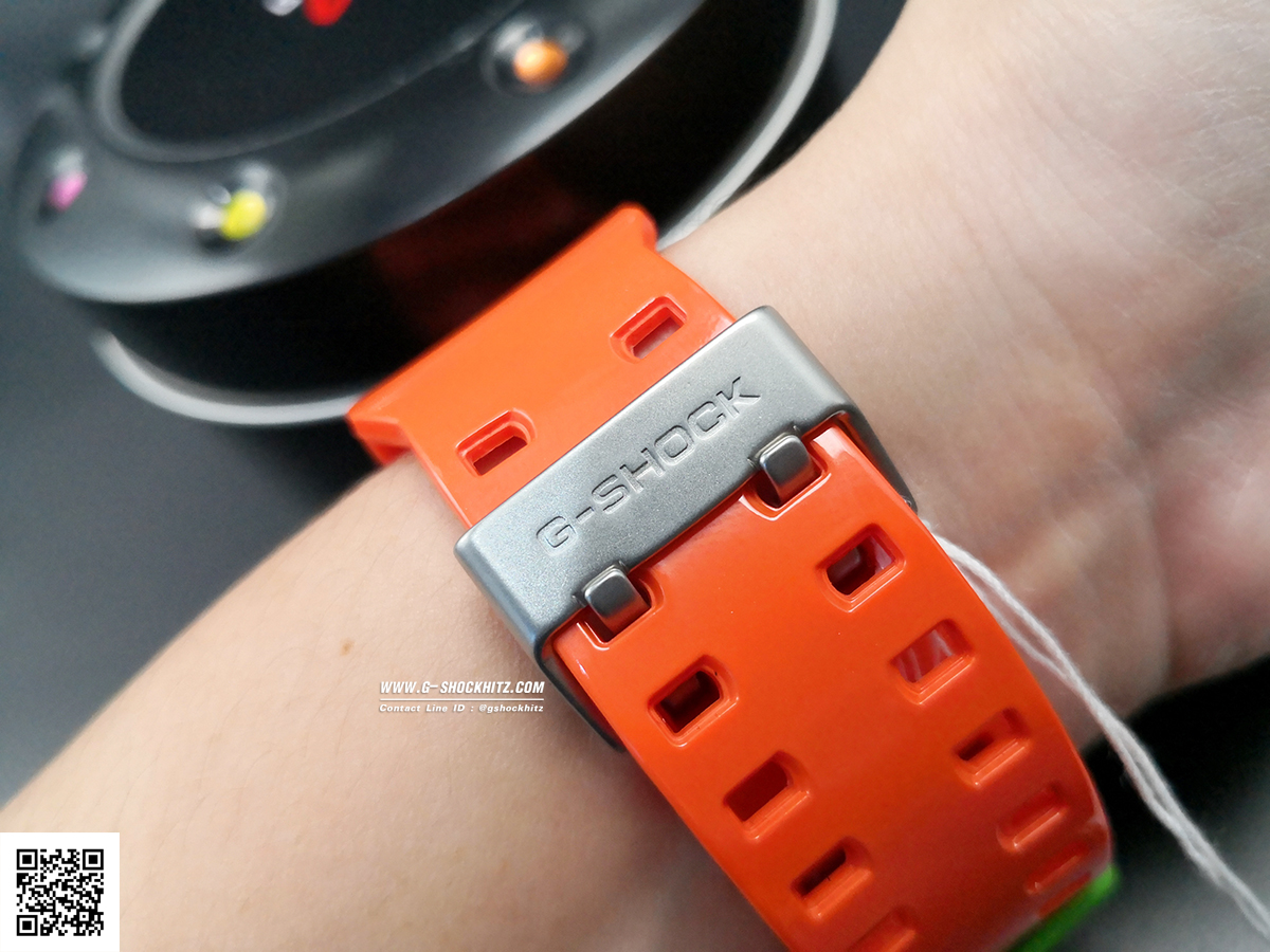 CASIO G-SHOCK นาฬิกาข้อมือ นาฬิกากันน้ำ นาฬิกาของแท้ ประกันศูนย์ CMG 1 ปี รุ่น GA-110A-4A นาฬิกาสีส้ม