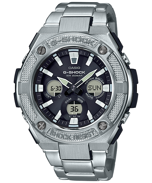 CASIO MID YEAR SALE G-SHOCK นาฬิกาข้อมือ นาฬิกากันน้ำ นาฬิกาของแท้ ประกันศูนย์ CMG 1 ปี รุ่น GST-S330D-1A นาฬิกาสีเงิน
