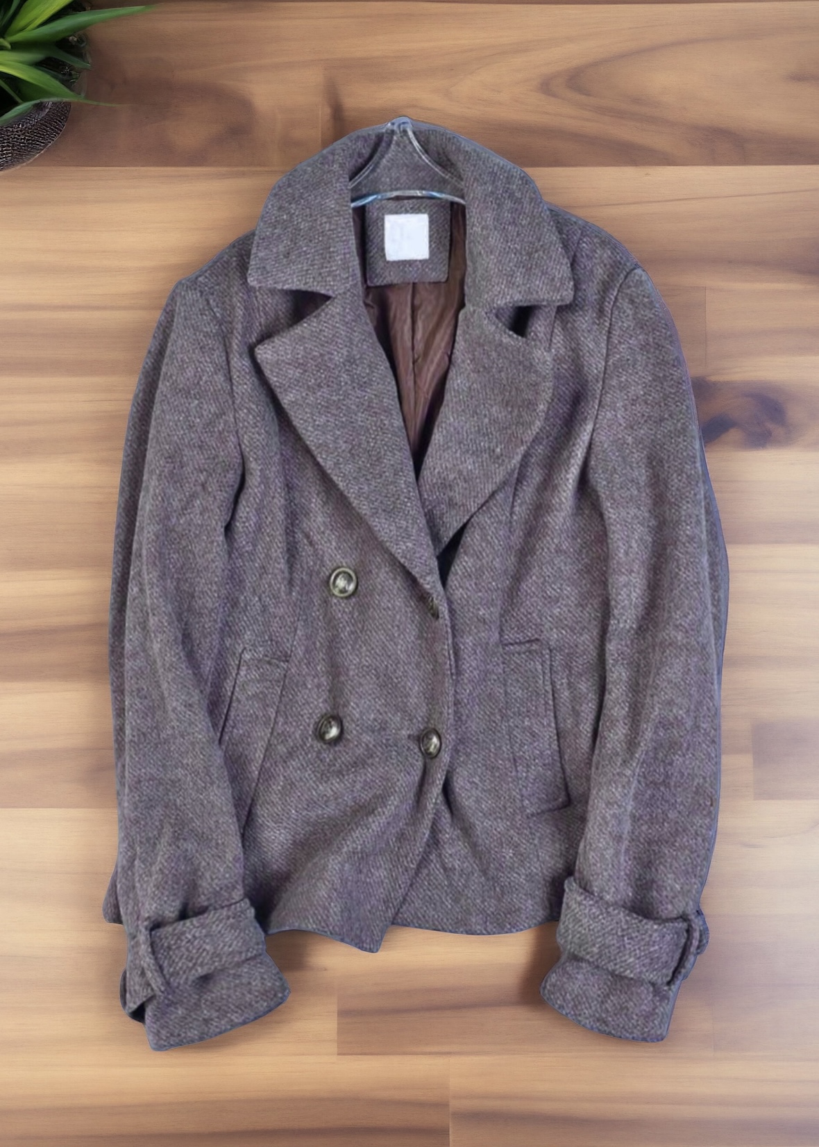 Pea coat เสื้อนอก กันหนาว trench coat collar ✨GIADA ✨ (ปกเฟอร์ถอดได้ค่ะ) WY1302