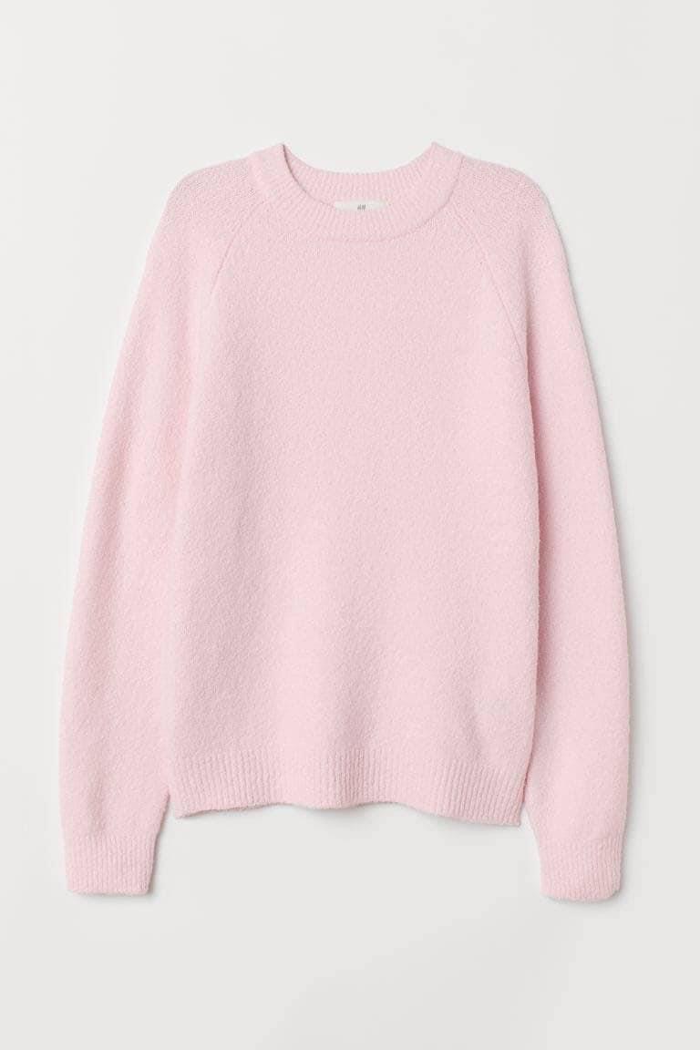 H&m เสื้อคลุมไหมพรม กันหนาวไหมพรม เนื้อไหม นุ่ม สวย H&M