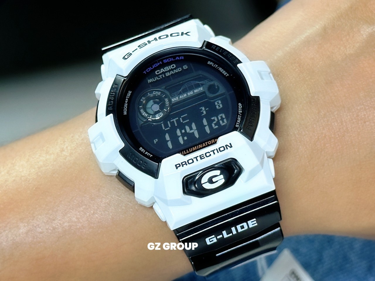CASIO G-SHOCK นาฬิกาข้อมือ นาฬิกากันน้ำ นาฬิกาของแท้ ประกันศูนย์ CMG 1 ปี รุ่น GWX-8900B-7 นาฬิกาสีขาว