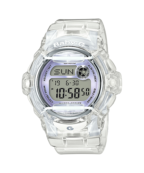 CASIO BABY-G นาฬิกาข้อมือ นาฬิกากันน้ำ นาฬิกาของแท้ ประกันศูนย์ CMG 1 ปี รุ่น BG-169R-7E นาฬิกาสีใส