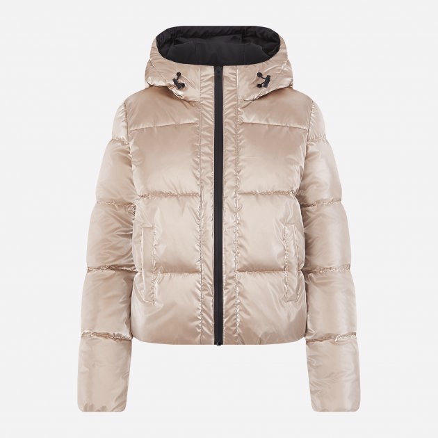 Oodji เสื้อกันหนาว เสื้อฮู้ด บุนวมอุ่น สีแชมเปญ แบรนด์ Oodji Ultra (padded puffer coAt