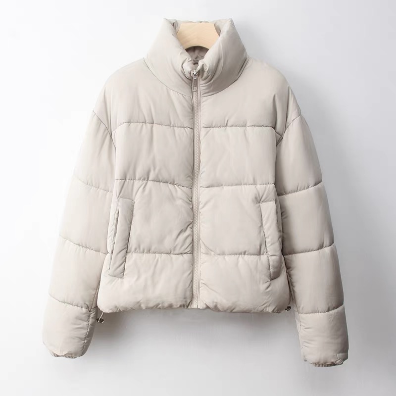 เสื้อกันหนาว บุนวม สีนู้ด PRIMARK. PADD PUFFER JACKET ดำ