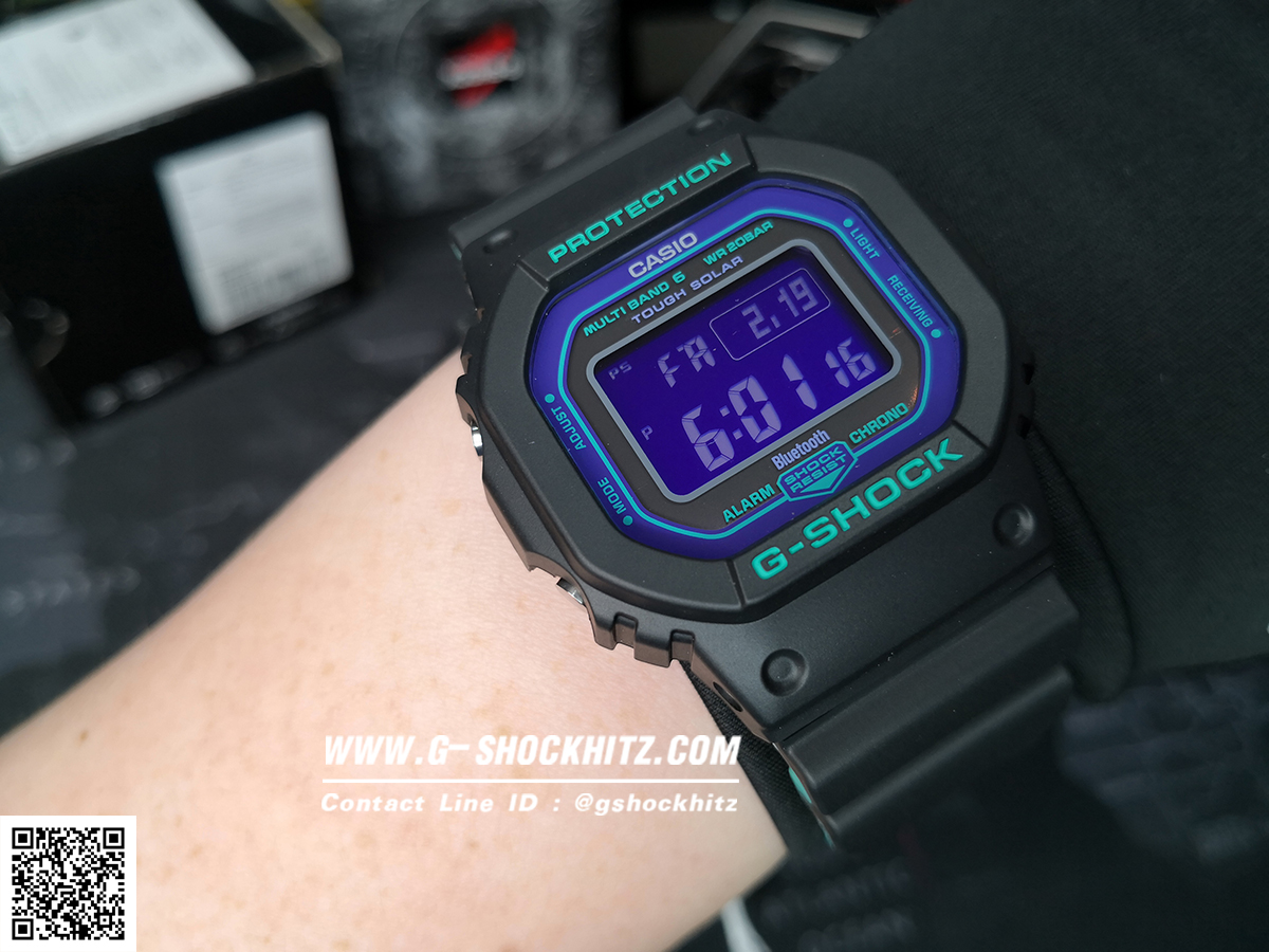 CASIO G-SHOCK นาฬิกาข้อมือ นาฬิกากันน้ำ นาฬิกาของแท้ ประกันศูนย์ CMG 1 ปี รุ่น GW-B5600BL-1 นาฬิกาสีดำ