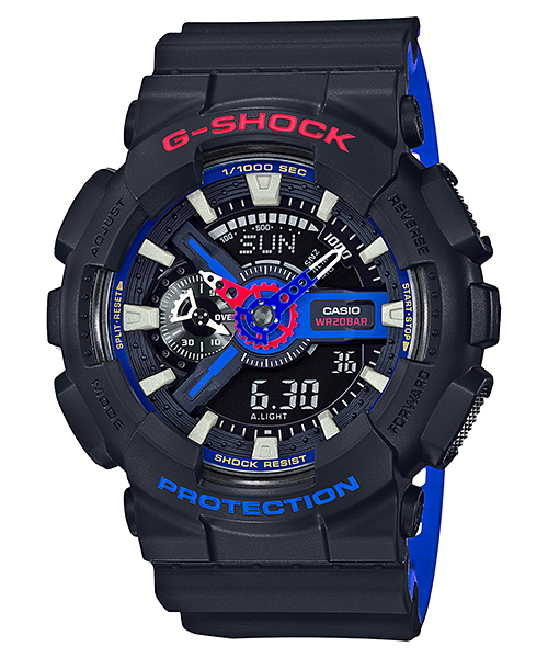 CASIO G-SHOCK นาฬิกาข้อมือ นาฬิกากันน้ำ นาฬิกาของแท้ ประกันศูนย์ CMG 1 ปี รุ่น GA-110LT-1A นาฬิกาสีดำ