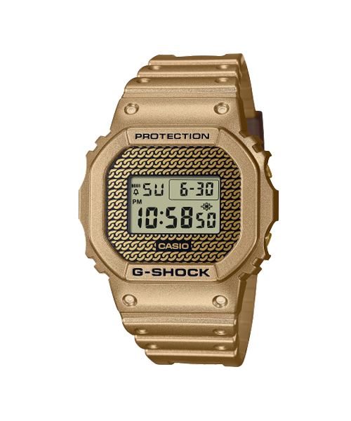 CASIO G-SHOCK นาฬิกาข้อมือ นาฬิกากันน้ำ นาฬิกาของแท้ ประกันศูนย์ CMG 1 ปี รุ่น DWE-5600HG-1 นาฬิกาสีทอง