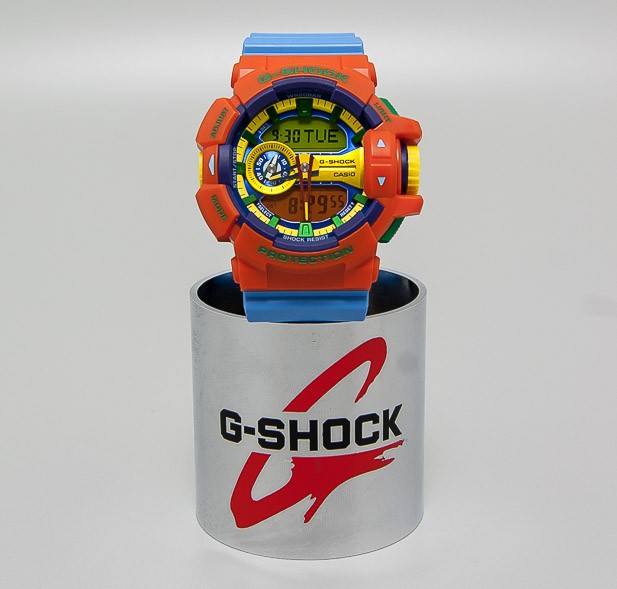 CASIO MID YEAR SALE G-SHOCK พร้อมส่ง นาฬิกาข้อมือ นาฬิกากันน้ำ นาฬิกาของแท้ ประกันศูนย์ CMG 1 ปี รุ่น GA-400-4A นาฬิกาสีส้ม