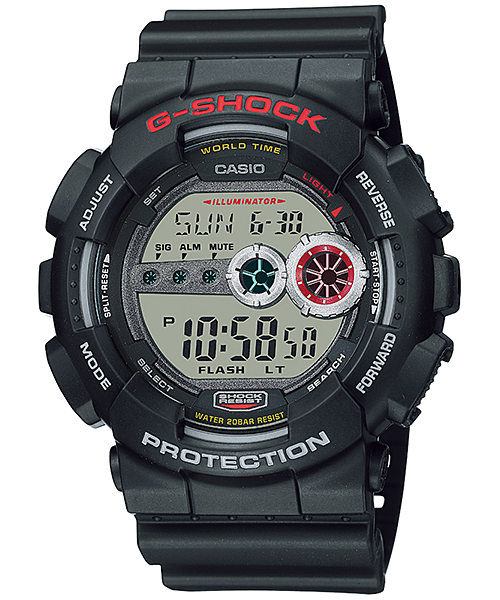 CASIO G-SHOCK นาฬิกาข้อมือ นาฬิกากันน้ำ นาฬิกาของแท้ ประกันศูนย์ CMG 1 ปี รุ่น GD-100-1A นาฬิกาสีดำ