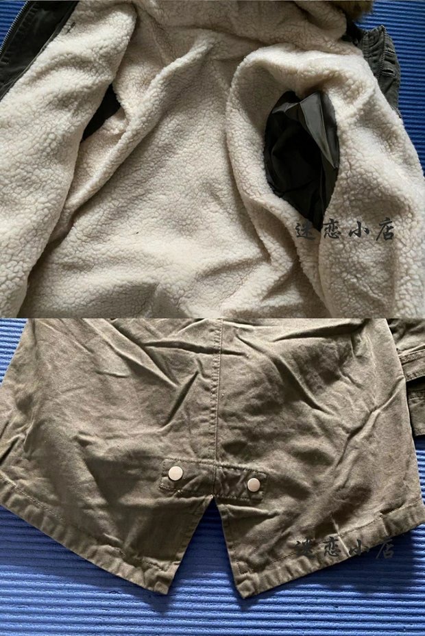 Enos jean75 เสื้อกันหนาว ติดฮูท เสื้อcoat แบรนด์ ENOS JEAN 75 แต่งซับขนอุ่นด้านใน (ขนด้านในถอดใส่ได้ทั้งชิ้นเลยคะ เขียว