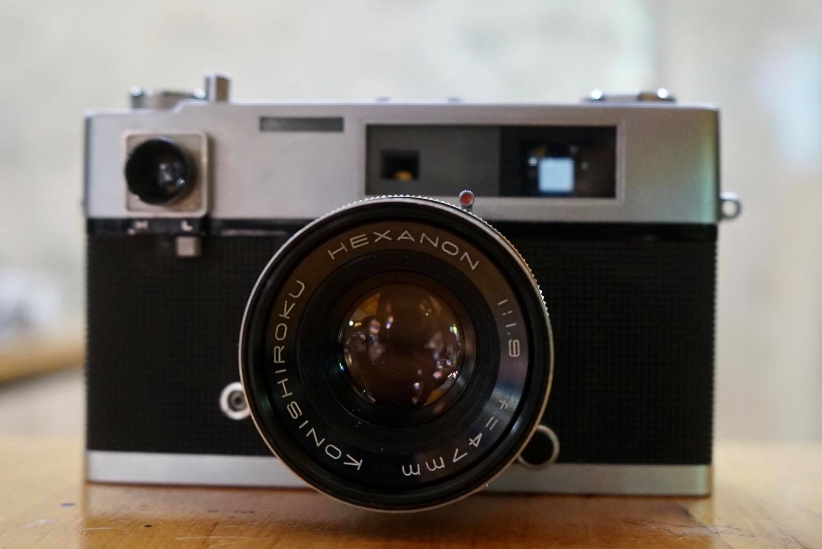 KONICA AUTO S KONIHSIROKU HEXANON 47MM.F1.9