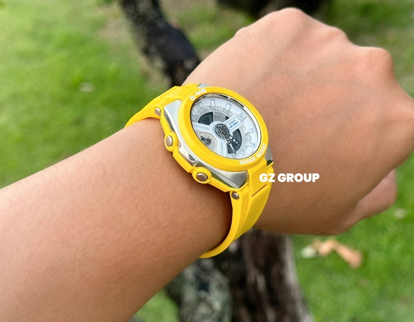 CASIO MID YEAR SALE G-MS พร้อมส่ง นาฬิกาข้อมือ นาฬิกากันน้ำ นาฬิกาของแท้ ประกันศูนย์ CMG 1 ปี รุ่น MSG-400-9A นาฬิกาสีเหลือง