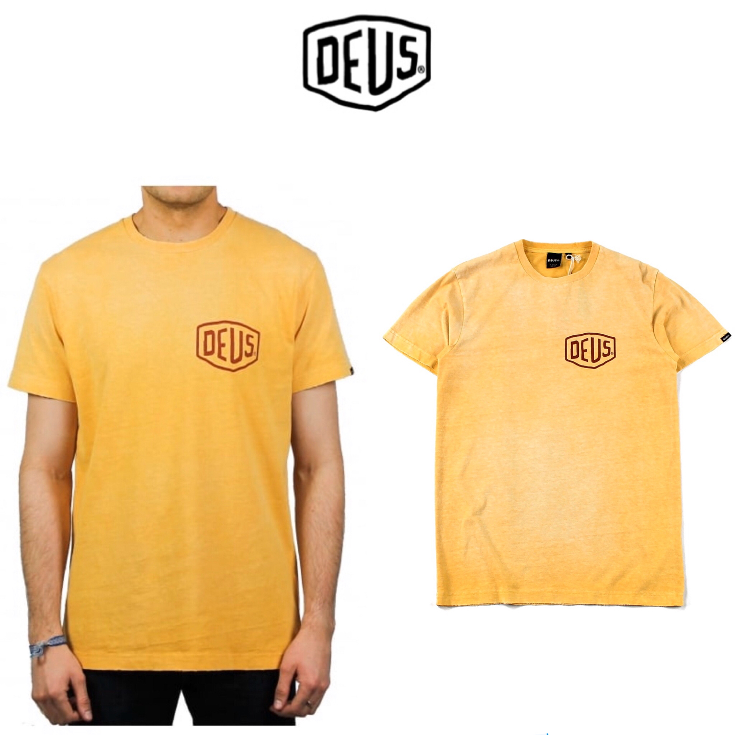 Deus เสื้อยืดแขนยาว คอกลม เสื้อDEUS ผู้ชาย แบรนด์ DEUS แท้ คะ Size L/XL/XXL สำเนา สำเนา สำเนา สำเนา สำเนา สำเนา สำเนา เหลือง