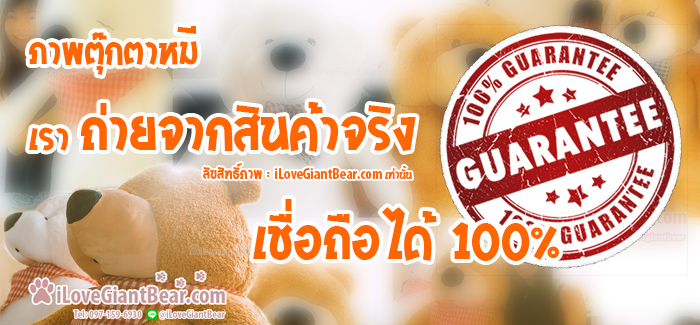 ตุ๊กตาหมี ถ่ายจากสินค้าจริง