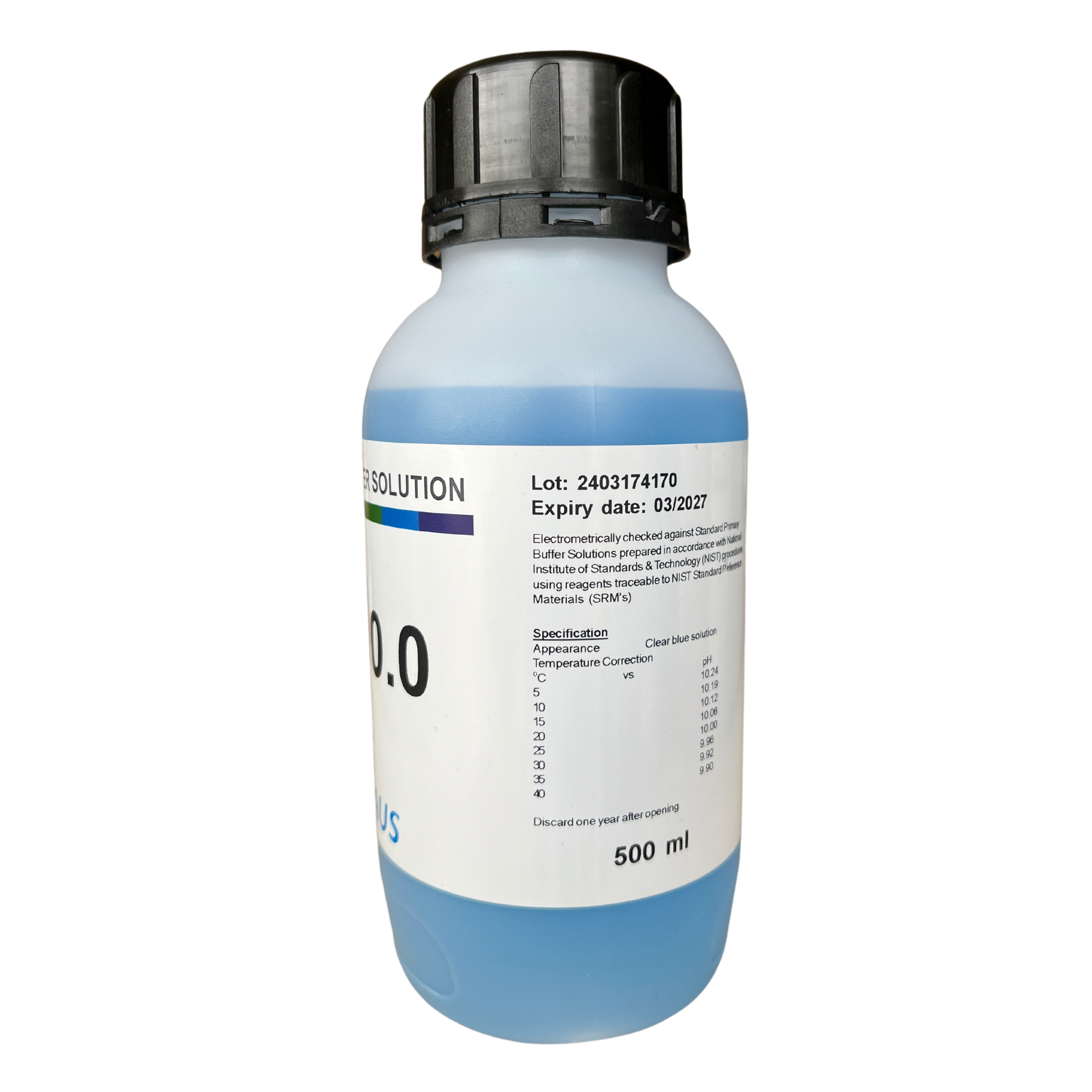 Buffer pH 10.0 Colour Coded Blue, Indicator KemAus™