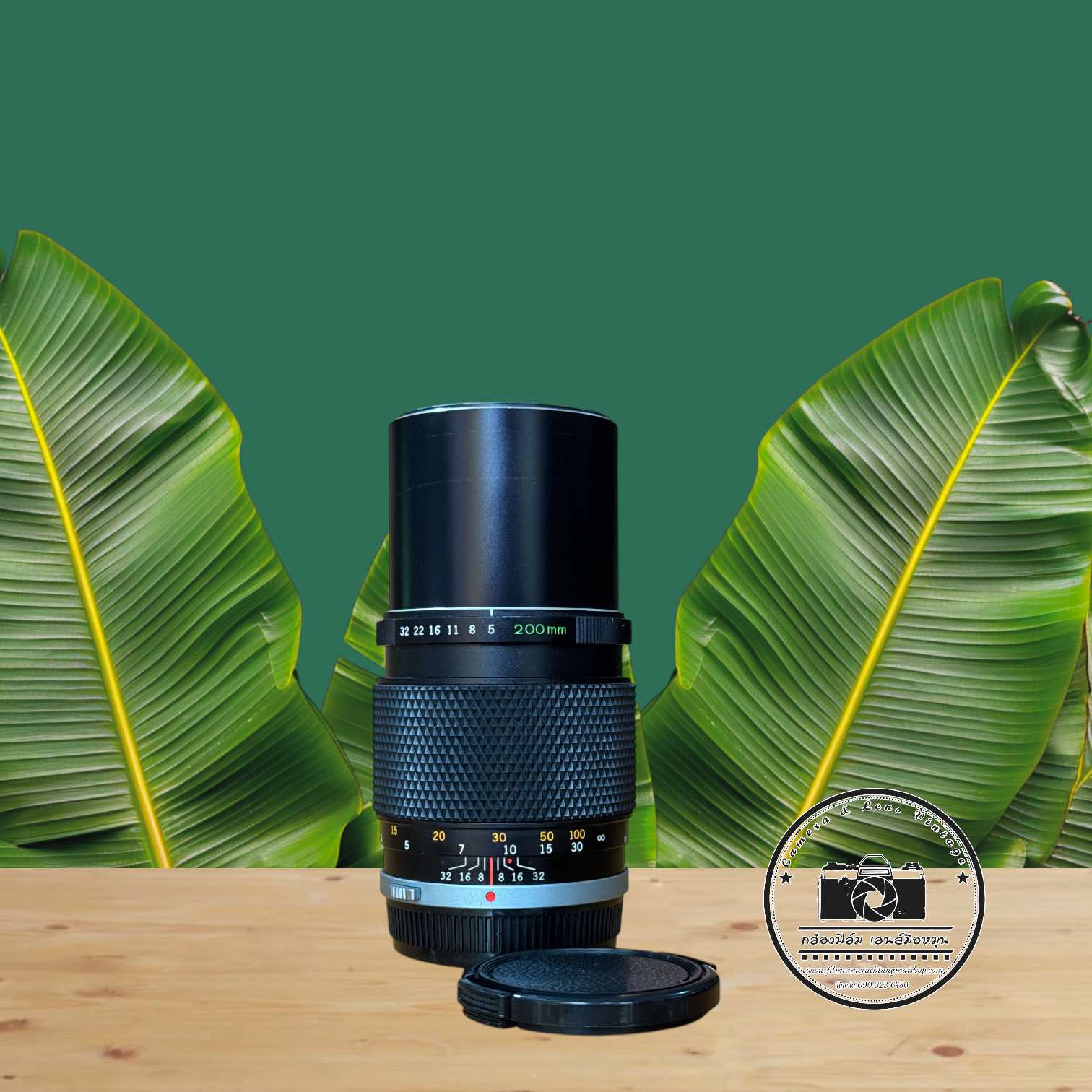 OLYMPUS OM-SYSTEM F. ZUIKO AUTO T 200MM. F5 OM MOUNT