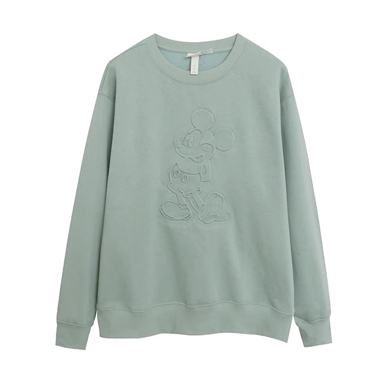 เสื้อฮู้ด วอร์ม สเวตเตอร์ Disney เสื้อมิคกี้ mickey Vintage แขนยาว สีดำ ลายการ์ตูนมิคกี้ งาน DISNEYงานสวย มาก สำเนา สำเนา ดำ