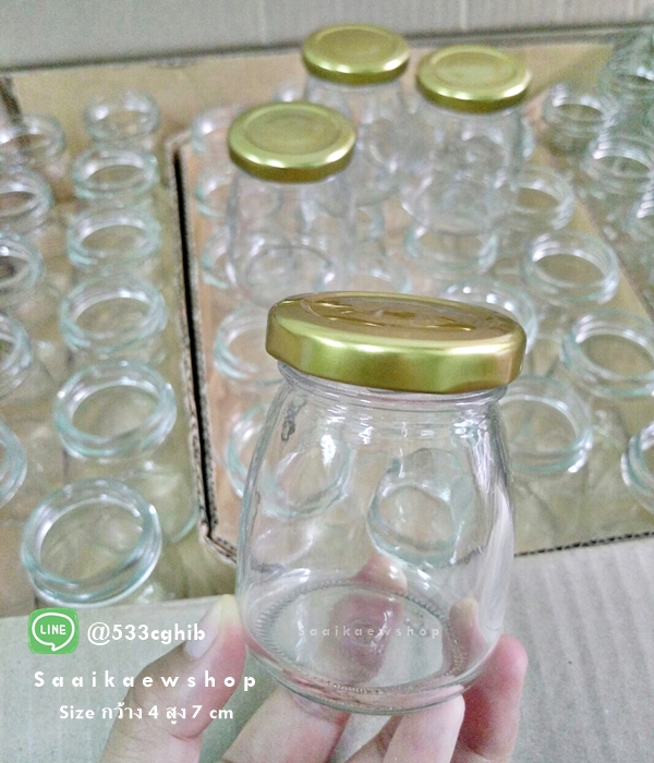 ขวดแก้วพุดดิ้ง 100 ml. สไตล์ ญี่ปุ่น