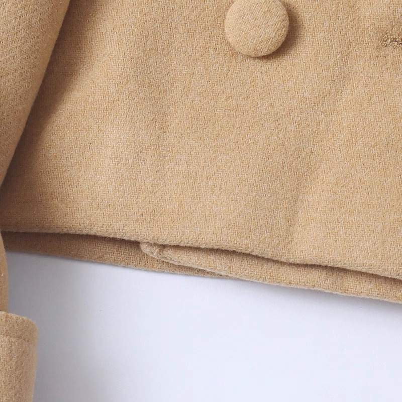 Love tree เสื้อโค้ทกันหนาว เสื้อกันหนาว peacoat contempoโค้ทวูล สีcamel belt coat สีครีมเบจ แบรนด์ ANNA FIELD สำเนา Camel