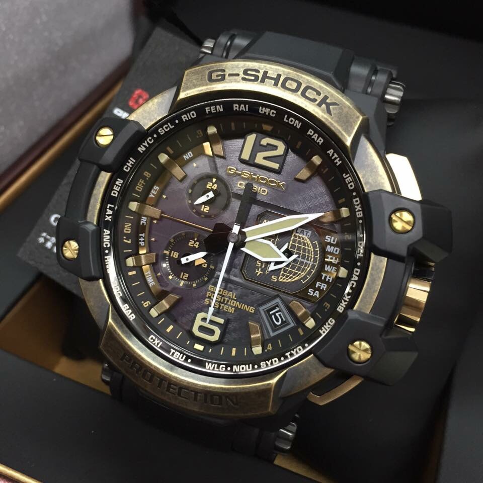 CASIO G-SHOCK นาฬิกาข้อมือ นาฬิกากันน้ำ นาฬิกาของแท้ ประกันศูนย์ 1 ปี รุ่น GPW-1000TBS-1A นาฬิกาสีดำ