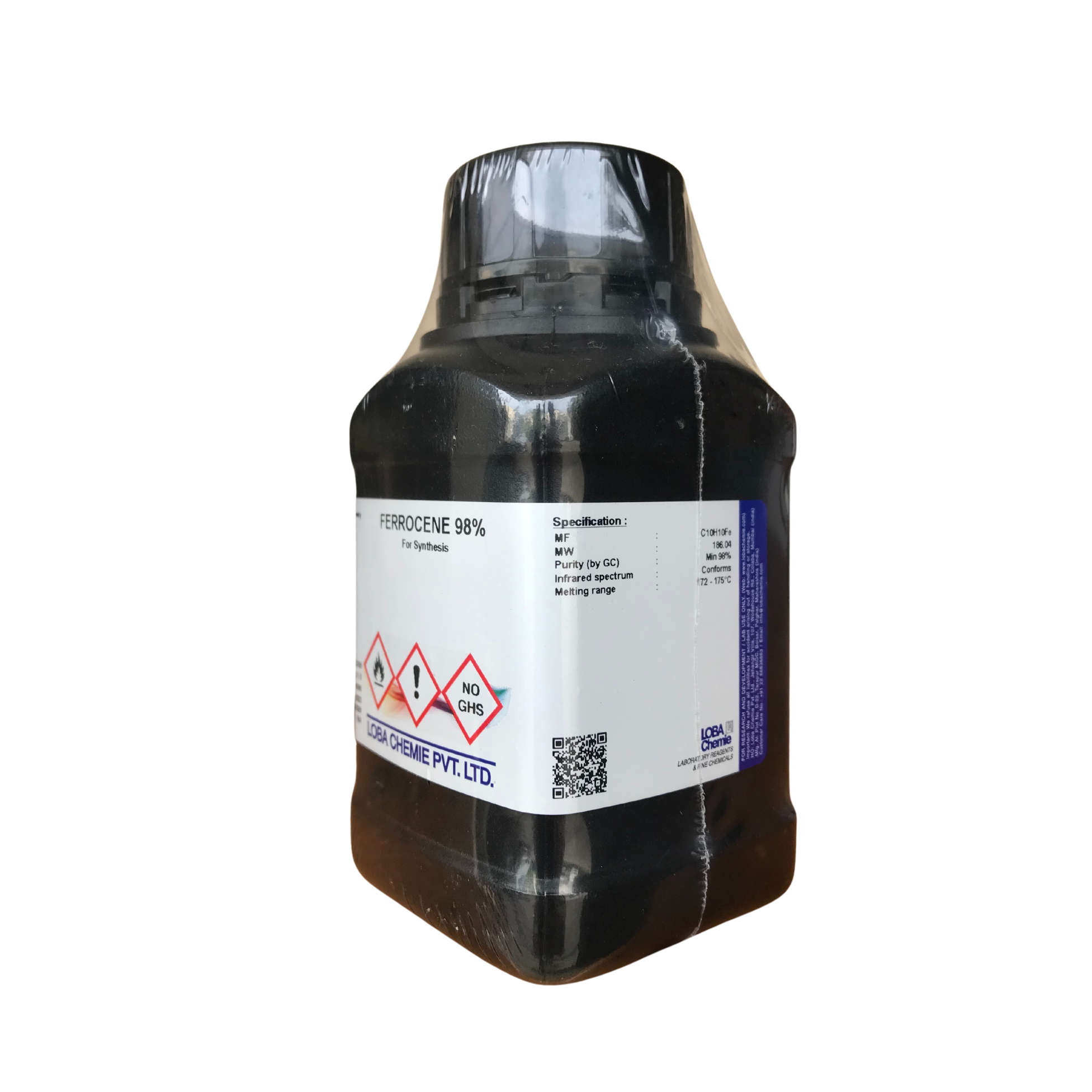 Ferrocene 98%, for Synthesis 100 g. Loba Chemie™