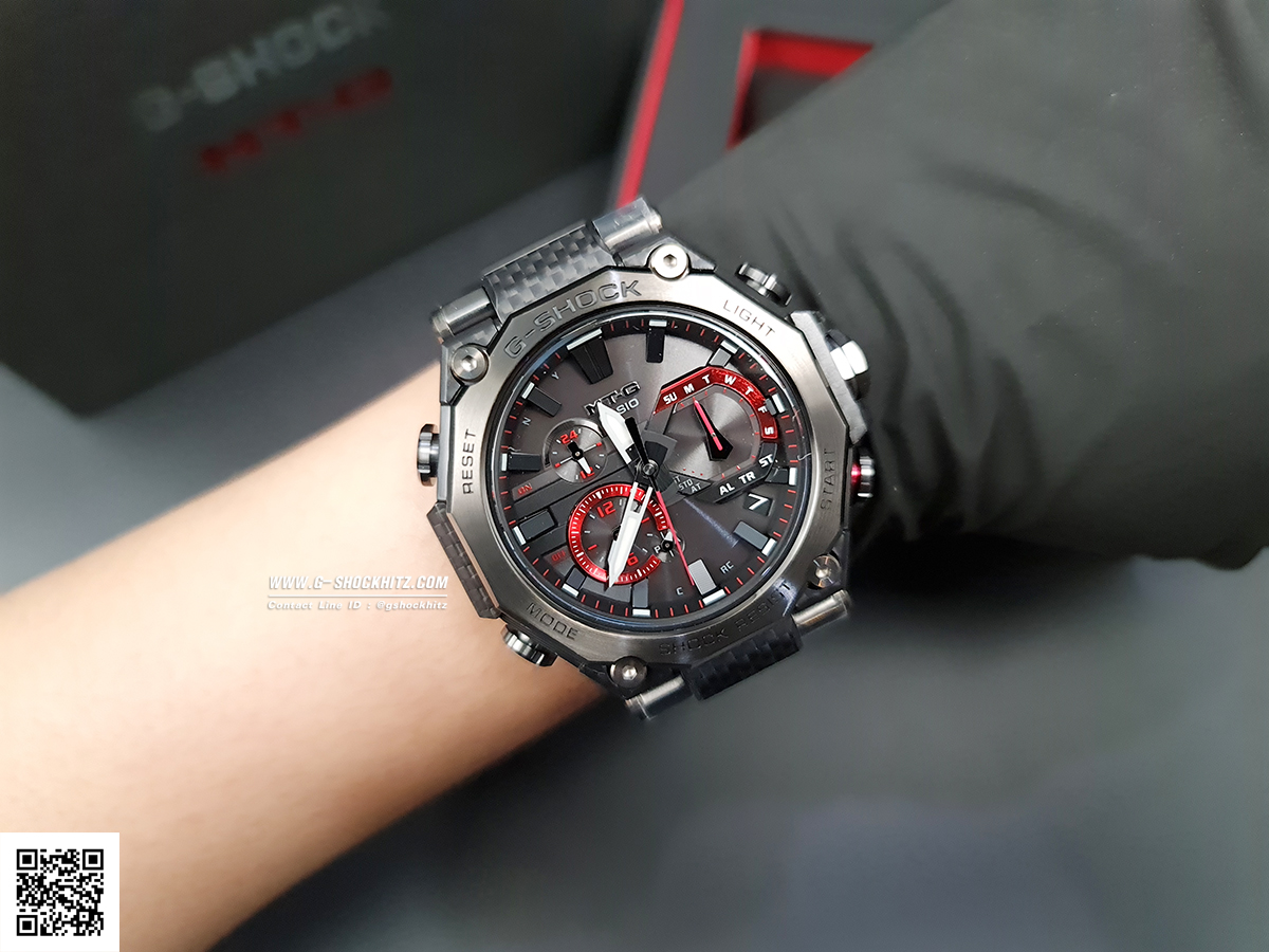 CASIO G-SHOCK นาฬิกาข้อมือ นาฬิกากันน้ำ นาฬิกาของแท้ ประกันศูนย์ CMG 1 ปี รุ่น MTG-B2000YBD-1A นาฬิกาสีดำ