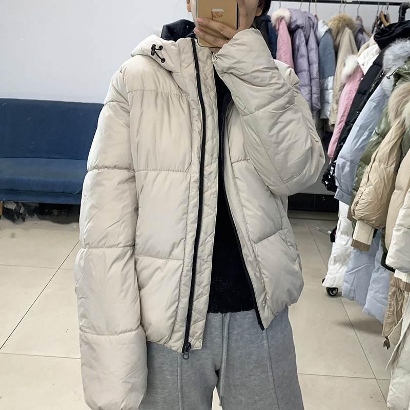Oodji เสื้อกันหนาว เสื้อฮู้ด บุนวมอุ่น สีแชมเปญ แบรนด์ Oodji Ultra (padded puffer coAt