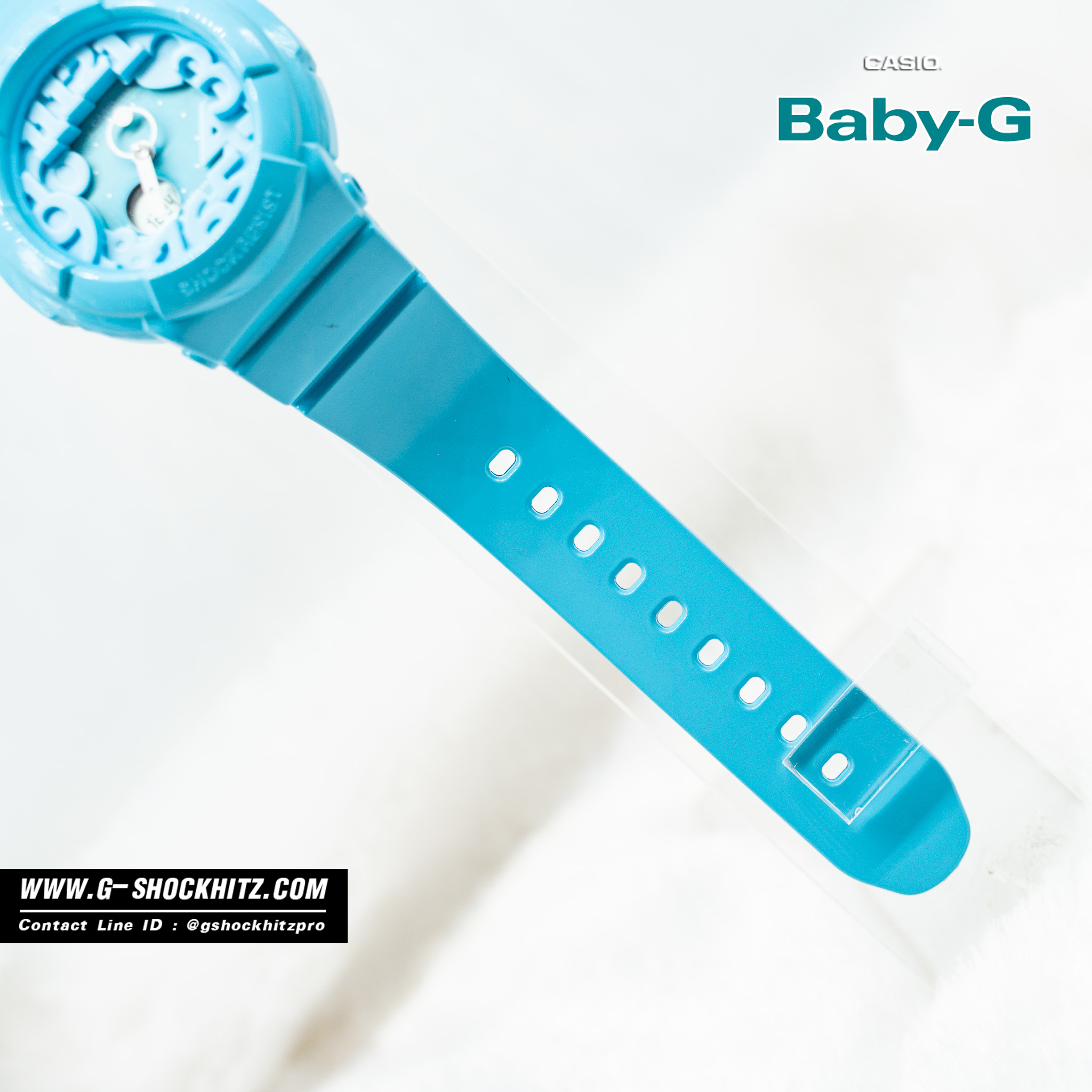 CASIO BABY-G นาฬิกาข้อมือ นาฬิกากันน้ำ นาฬิกาของแท้ ประกันศูนย์ CMG 1 ปี รุ่น BGA-130-2B นาฬิกาสีฟ้า