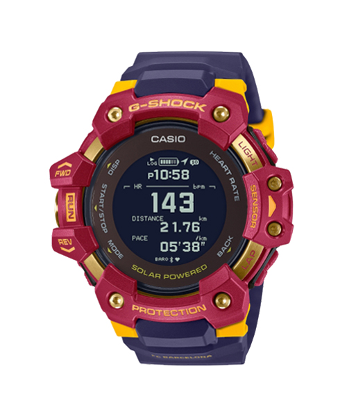 CASIO G-SHOCK นาฬิกาข้อมือ นาฬิกากันน้ำ นาฬิกาของแท้ ประกันศูนย์ CMG 1 ปี รุ่น GBD-H1000BAR-4 นาฬิกาสีแดง