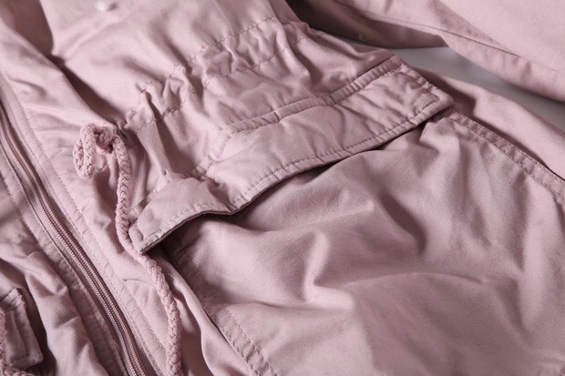 Jean pascale เสื้อโค้ทฮู้ดกันหนาว เสื้อปาร์กา parka สีชมพู แบรนด์ JEAN PASCALE ชมพู
