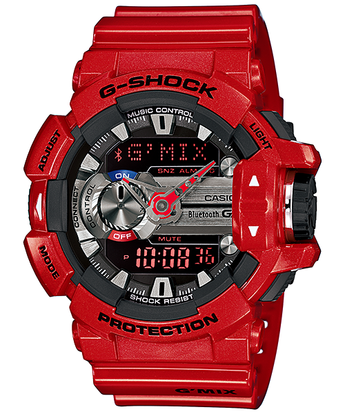 CASIO MID YEAR SALE G-SHOCK พร้อมส่ง นาฬิกาข้อมือ นาฬิกากันน้ำ นาฬิกาของแท้ ประกันศูนย์ CMG 1 ปี รุ่น GBA-400-4A นาฬิกาสีแดง