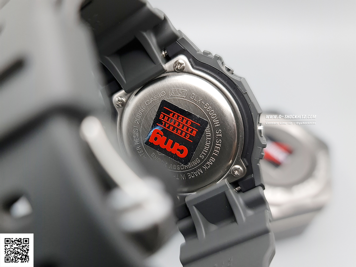 CASIO MID YEAR SALE G-SHOCK พร้อมส่ง นาฬิกาข้อมือ นาฬิกากันน้ำ นาฬิกาของแท้ ประกันศูนย์ CMG 1 ปี รุ่น GLX-5600VH-1 นาฬิกาสีเทา