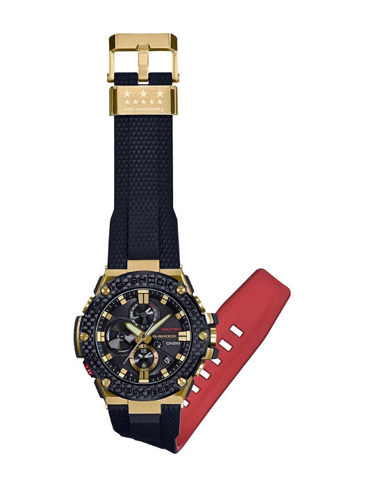 CASIO MID YEAR SALE G-SHOCK พร้อมส่ง นาฬิกาข้อมือ นาฬิกากันน้ำ นาฬิกาของแท้ ประกันศูนย์ CMG 1 ปี รุ่น GST-B100TFB-1A นาฬิกาสีดำ