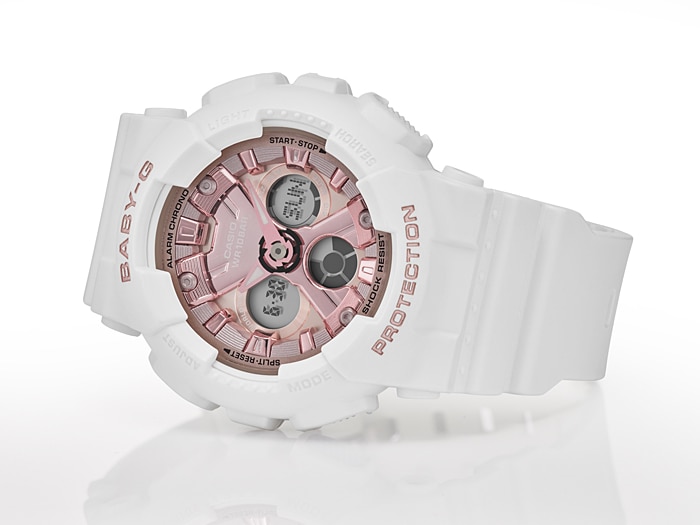 CASIO BABY-G นาฬิกาข้อมือ นาฬิกากันน้ำ นาฬิกาของแท้ ประกันศูนย์ CMG 1 ปี รุ่น BA-130-7A1 นาฬิกาสีขาว