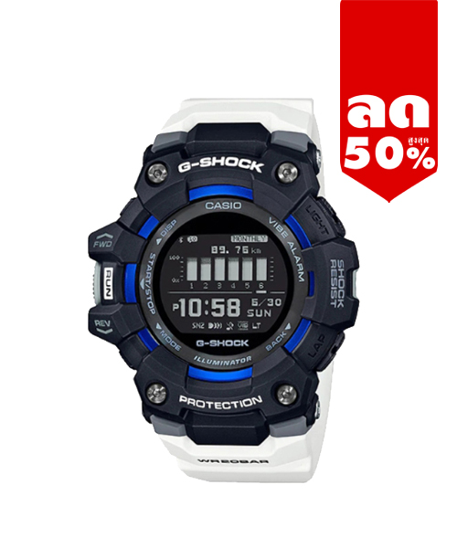 CASIO G-SHOCK นาฬิกาข้อมือ นาฬิกากันน้ำ นาฬิกาของแท้ ประกันศูนย์ CMG 1 ปี รุ่น GBD-100-1A7 นาฬิกาสีดำ