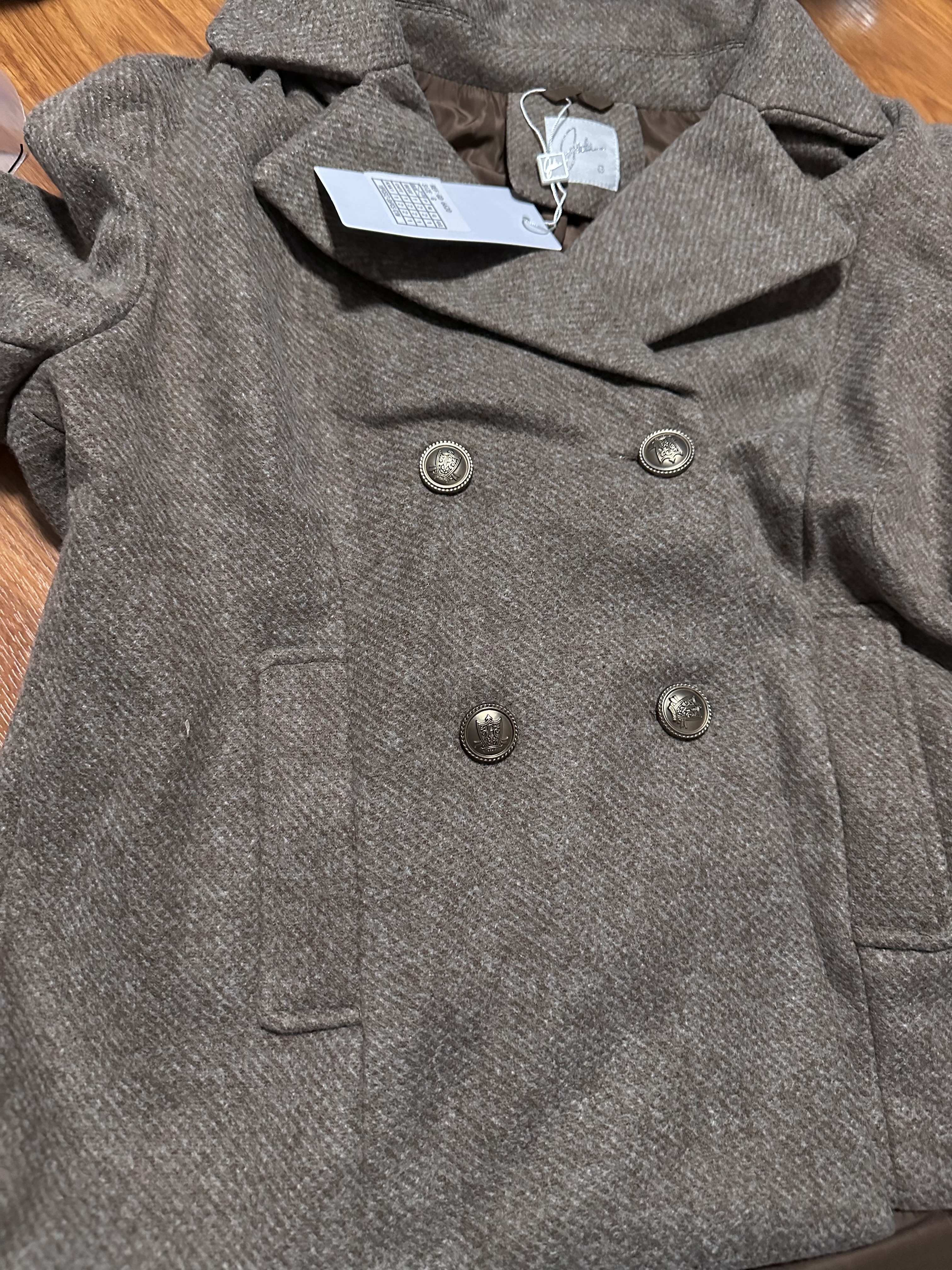 Pea coat เสื้อนอก กันหนาว trench coat collar ✨GIADA ✨ (ปกเฟอร์ถอดได้ค่ะ) WY1302
