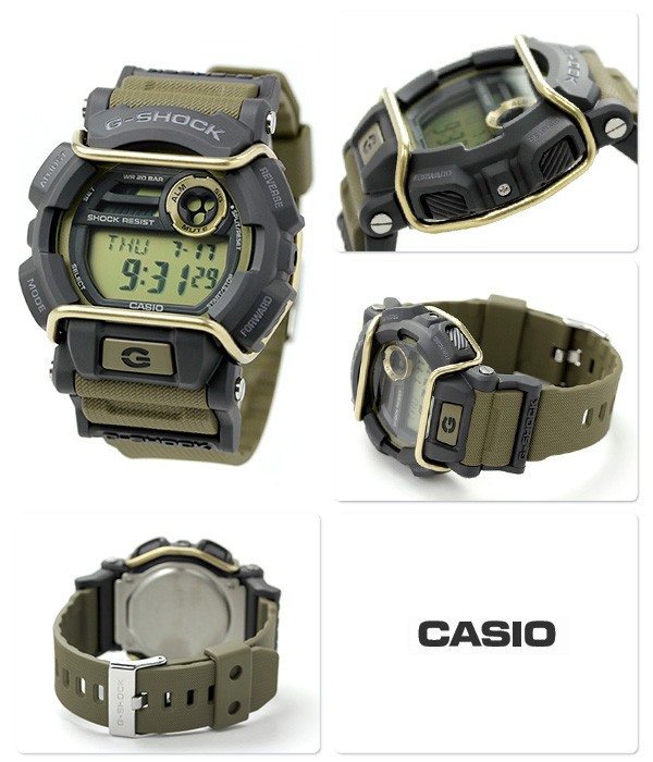 CASIO G-SHOCK นาฬิกาข้อมือ นาฬิกากันน้ำ นาฬิกาของแท้ ประกันศูนย์ CMG 1 ปี รุ่น GD-400-9 นาฬิกาสีน้ำตาล