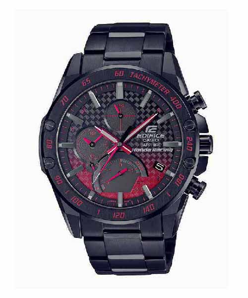 CASIO EDIFICE นาฬิกาข้อมือ นาฬิกากันน้ำ นาฬิกาของแท้ ประกันศูนย์ CMG 1 ปี รุ่น EQB-1000HR-1A นาฬิกาสีดำ