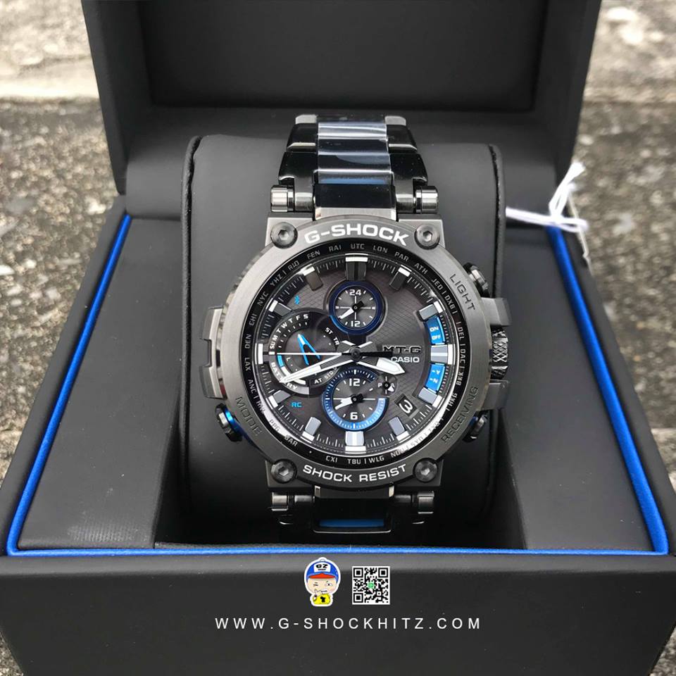 CASIO G-SHOCK นาฬิกาข้อมือ นาฬิกากันน้ำ นาฬิกาของแท้ ประกันศูนย์ CMG 1 ปี รุ่น MTG-B1000BD-1A นาฬิกาสีดำ