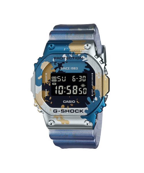 CASIO G-SHOCK นาฬิกาข้อมือ นาฬิกากันน้ำ นาฬิกาของแท้ ประกันศูนย์ CMG 1 ปี รุ่น GM-5600SS-1 นาฬิกาหลากสี