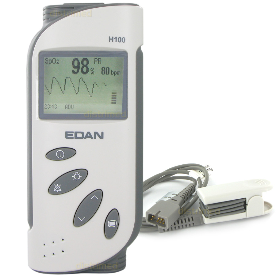 เครื่องวัดออกซิเจนปลายนิ้ว oximeter ยี่ห้อ edan รุ่น H100B สำหรับคลินิกและโรงพยาบาล